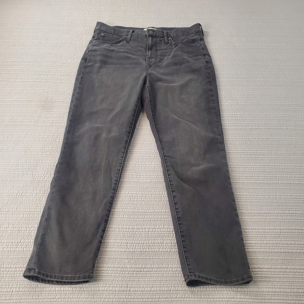 Madewell The Perfect Vintage Jean Womens 31 Black Excellent High Rise Tapered